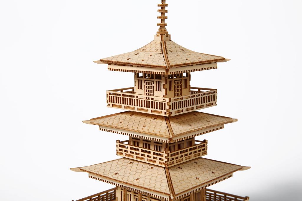 Hallisun 3D Wooden Craft DIY Famous Tower Model Building 196 Pieces Puzzle, Kit, Craft, Architecture, Kit, Toy, Kids, Adults, Gift, Decor, Birthday,