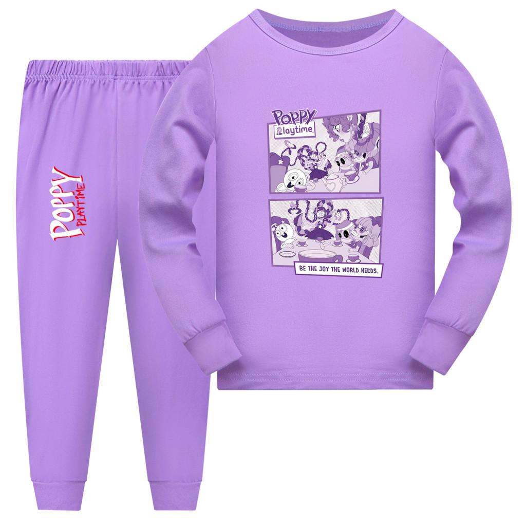 

5632 Lily Lovebraids Print Sleepwear Pajamas Sets For Children Girls 110cm фиолетовый