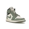 Air Jordan 1 Mid Jade Smoke Women Sneakers Green Sail Anthracite BQ6472-130
