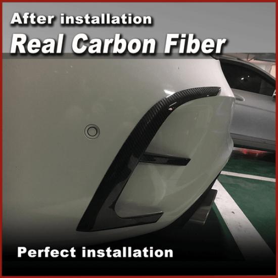 For BENZ C117 CLA250 CLA45 AMG 2014-15 REAL Carbon Rear Bumper Fender Vents F