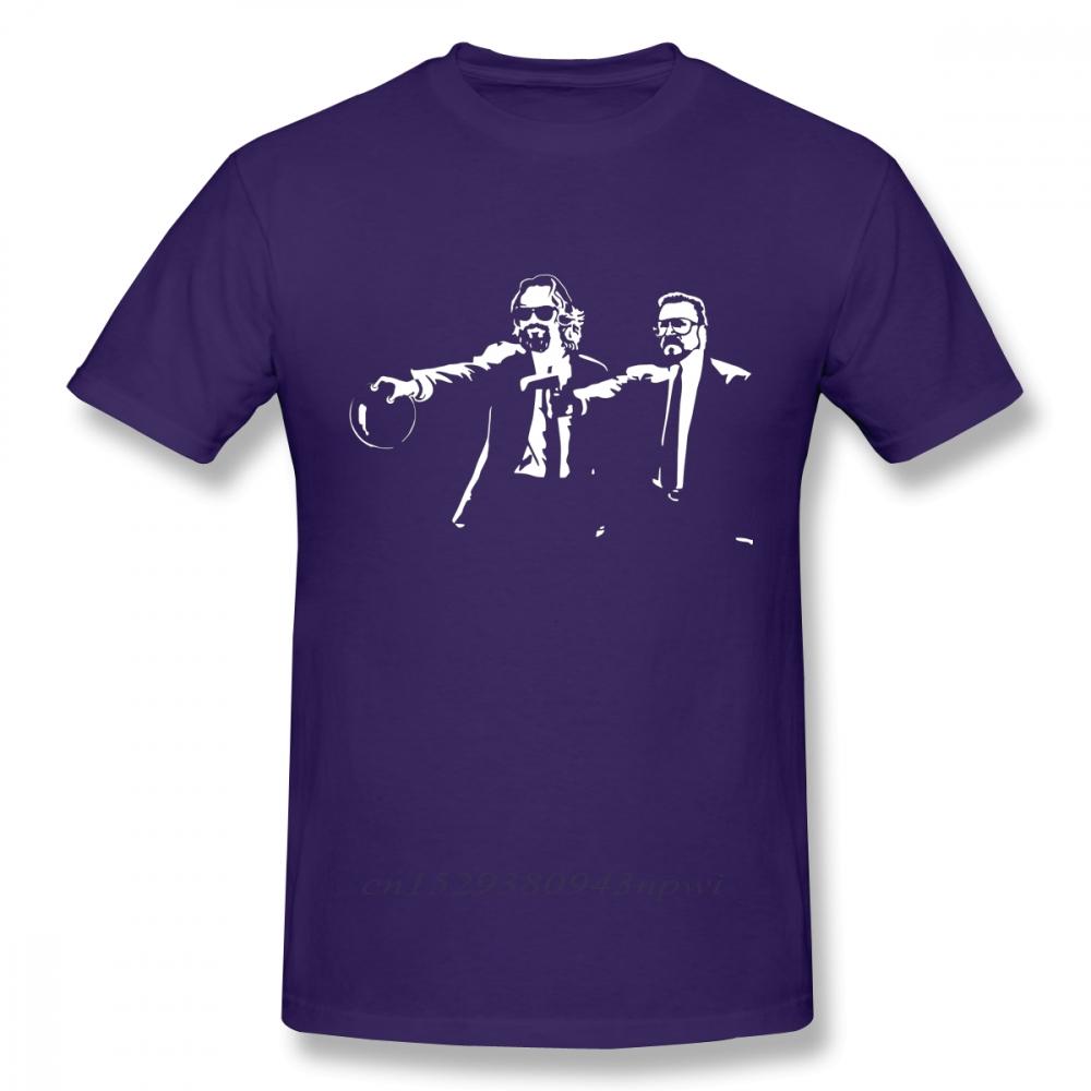 Big Lebowski Dude Abides Walter Pulp Fiction T Shirt Funny Unique Design Unisexs TShirt 100 Cotton Big Size Camiseta