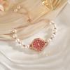 Elegant Simplicity High-End Version Pearl Sliding Bracelet Style Watch for Women Fashionable Trendy Quartz Wristwatch