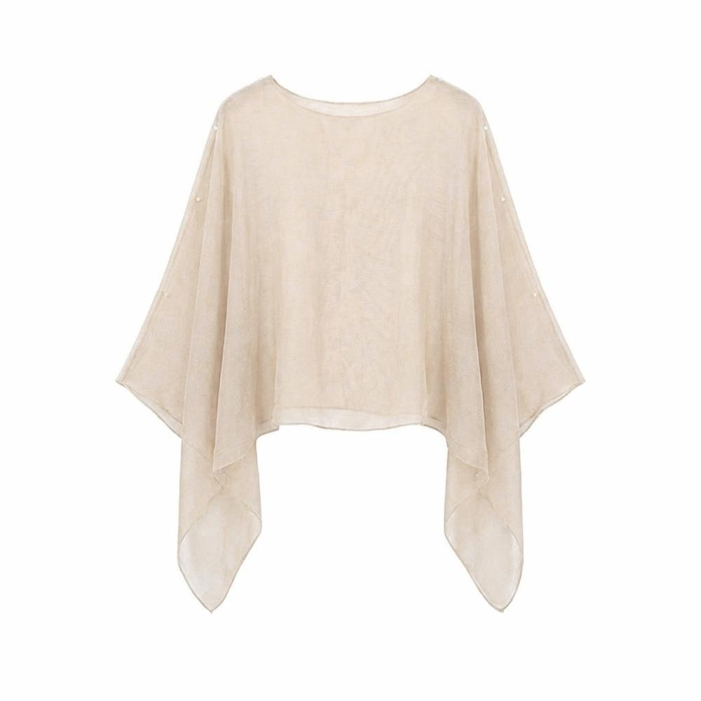 Thin Sun Protection Shawl Chiffon Trendy Scarf Versatile Air-conditioned Sweater Women's Wear