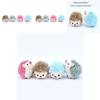 Adorable Hedgehog Plush Toy Soft Stuffed Keychain Doll Cute Small Animal Gift