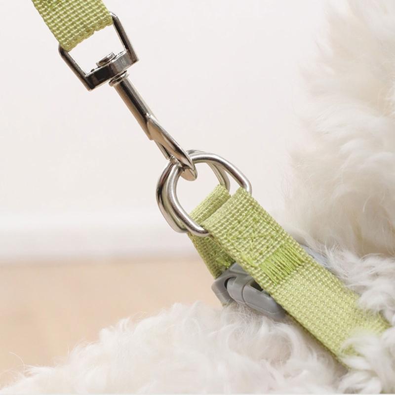 Dog Leash Slip Lead Vest with Lovely Flower Vest Rope 4ft Long Pet Strong Training Walking Swimming Hiking Lead