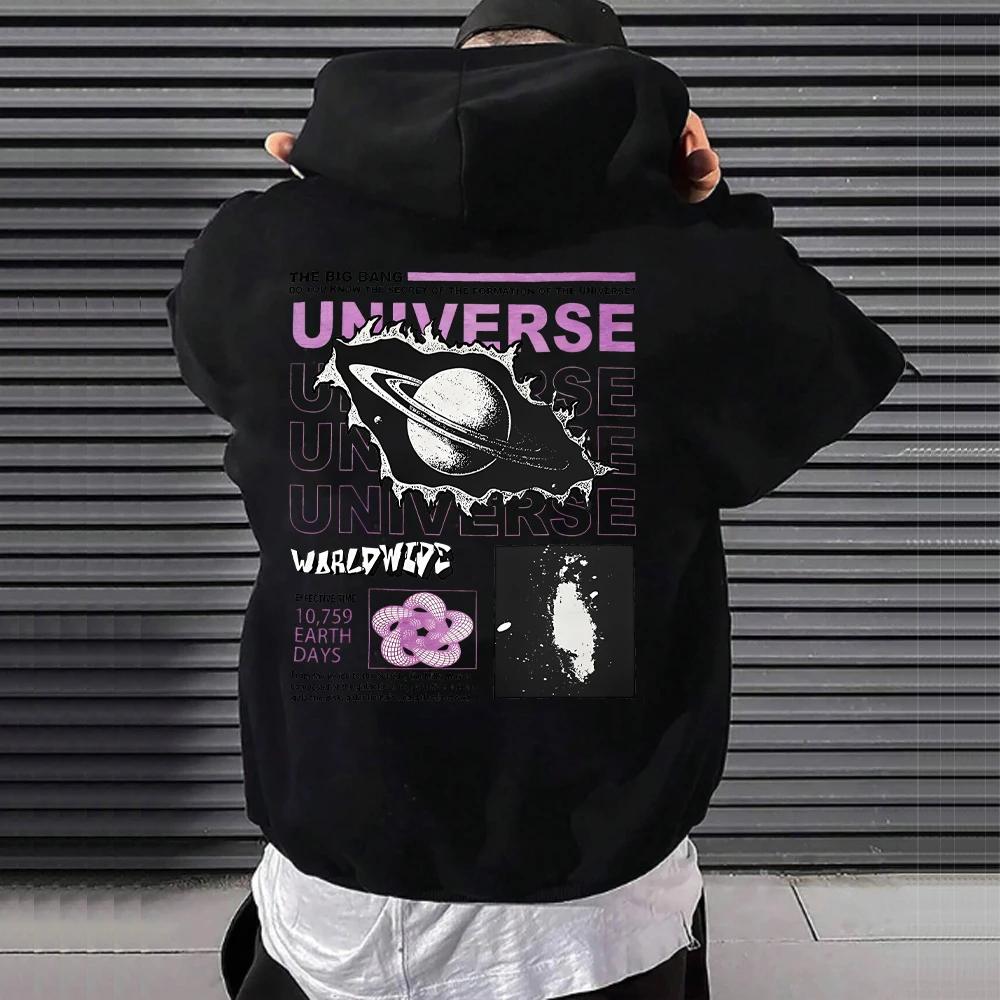 Sweat à capuche Hip Hop pour hommes Printemps Automne Hiver Sweatshirts en polaire Harajuku Lettre pour femmes Casual Manches longues Streetwear