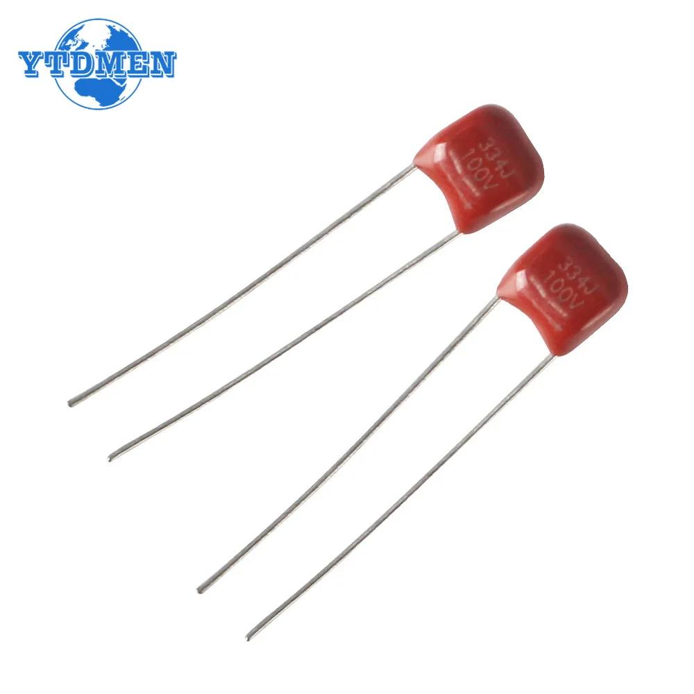 20 Stück 100V CBB Polypropylen-Folienkondensator 103 104 154 223 224 333 334 393 473 474 10nF 39nF 100nF 220nF 470nF Kapazitäts-Kit