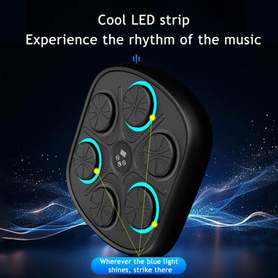 Yousheng Smart Music Boxmaschine zur Wandmontage, einstellbare Geschwindigkeitsstufen, elektronische LED-Boxzielscheibe, Schlagpolster, Heimfitnessgerät