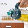 Oil Bottle No Drip Leak Proof Refillable Clear Food Grade Cooking Glass Automatic Cap Stopper Vinegar Dispenser Kitchen Gadget