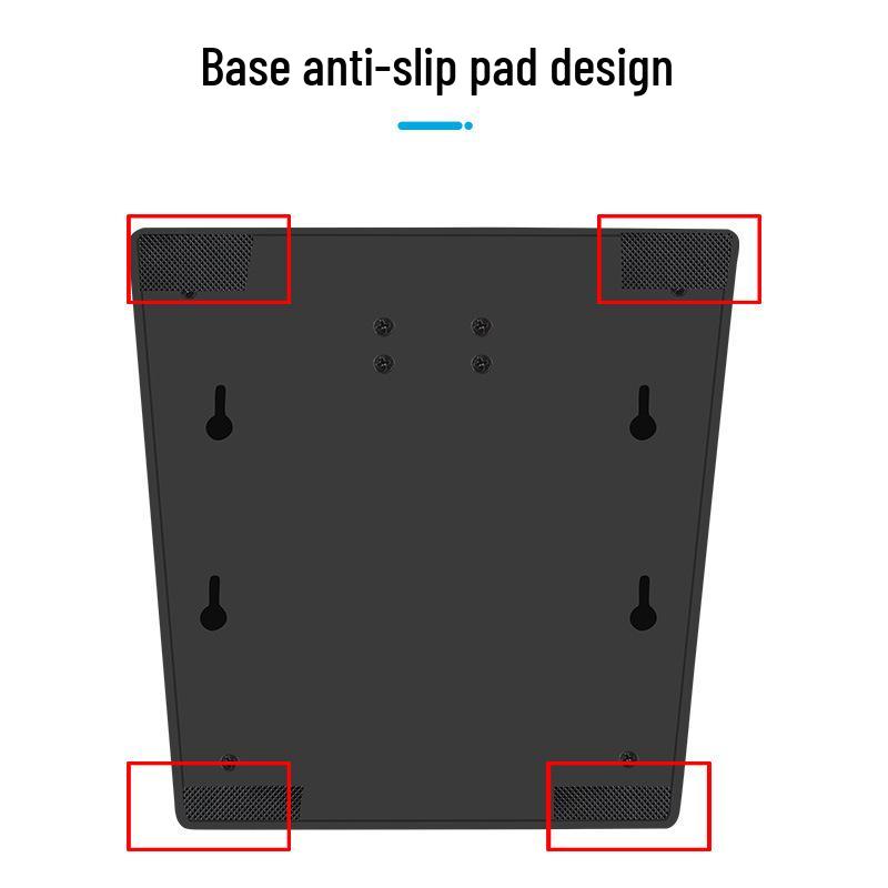 Adjustable 13-24" Computer Monitor Stand – No-Drill, Folding VESA Bracket