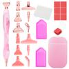 Deluxe Metal Screw Point Diamond Pen Set - Multifunctional DIY 5D Painting Tools for Crafting, Nail Art -Ergonomic Design