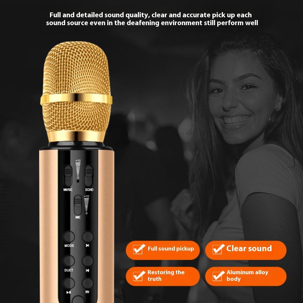 M6 Bluetooth Microphone Microphone Integrated Audio Mai Karaoke Artifact Karaoke Singing Microphone