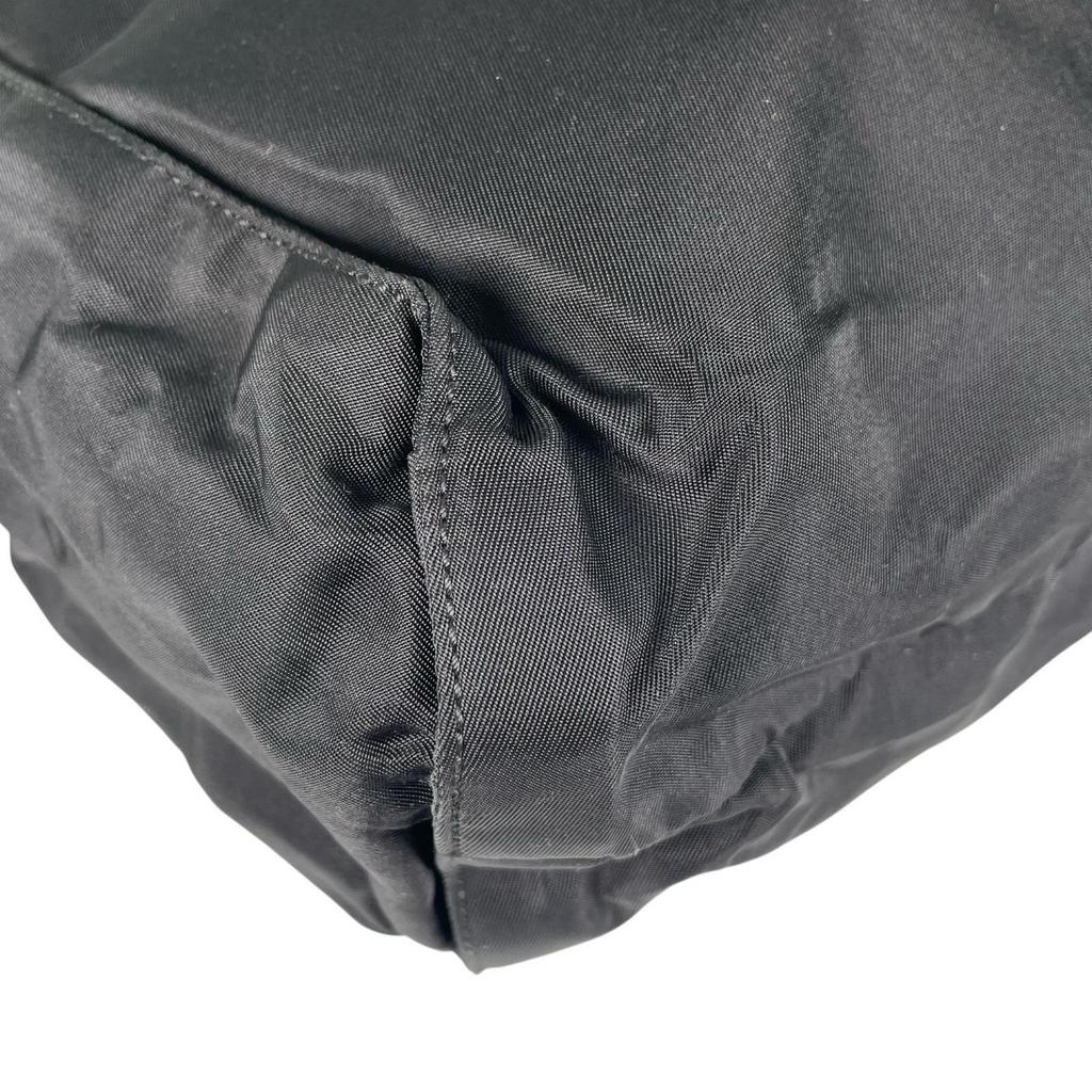 PRADA Triangular logo Tote Bag black Women used