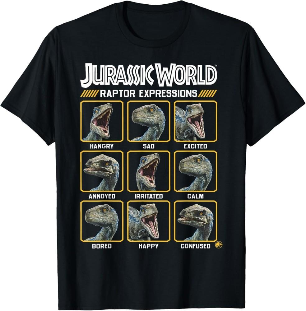 

Jurassic World Two Blue Raptor Expressions Graphic Short Sleeve TShirt Unisex T-Shirt S