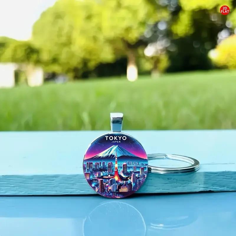 Mountain Tokyo Fuji Jewelry Keyring Pendant For Occasion Gifts Celebration