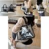Large Capacity Transparent Jelly Tote Bag For Women Stylish Summer Shoulder Bag