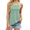 Summer New Women's Striped Contrasting Camisole Vest Loose Sleeveless Top