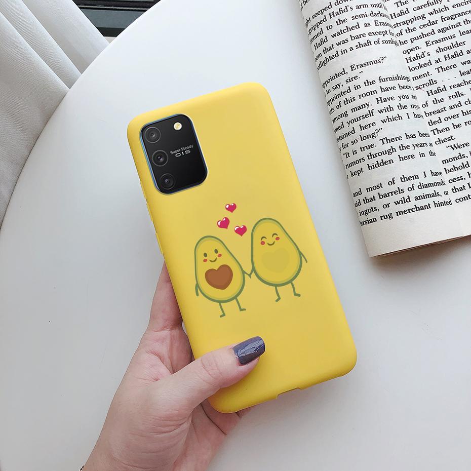 For Samsung Galaxy S10 Lite Case On Samsung Note 10 Lite S 10 Lite Cover Simple Solid Matte Soft Silicone Back Cover Phone Cases