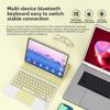 Bluetooth Keyboard with Touchpad for iPad iPhone Tablet Silent Rechargeable Wireless Keyboard Mouse Combo
