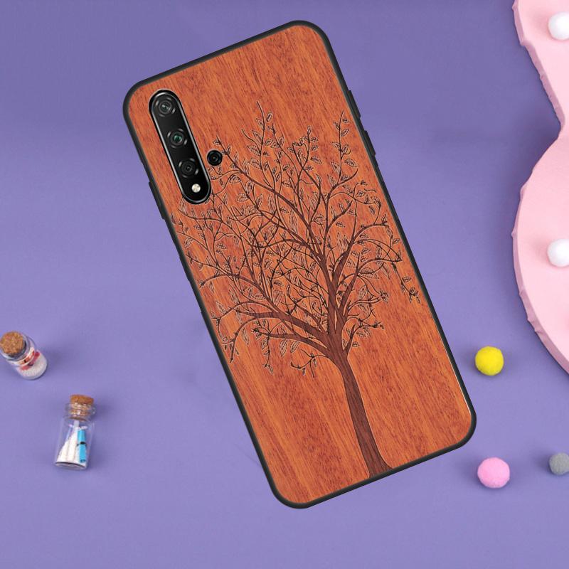 Natural Bamboo Wood Pattern Print For Huawei Nova 5T 9 10 SE 7i 8i 11i 12i Y60 Y61 Y70 Y72 Y73 Y90 Y91 P20 P40 P30 Lite Case