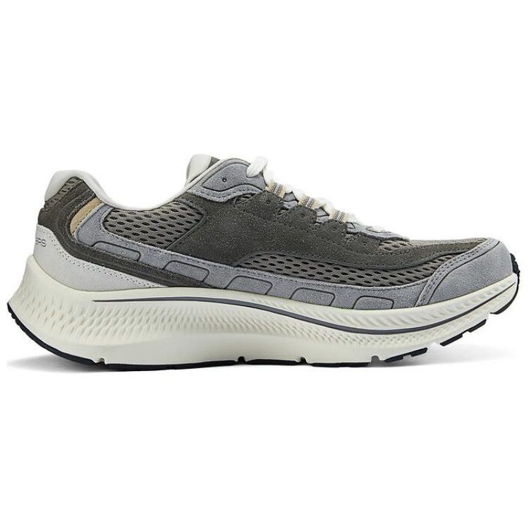 Skechers Go Run Consistent 2.0 Suede Classic Logo Durable Breathable Lightweight Low Top Casual Shoes Men sneaker Gray Brown 220870-TPE
