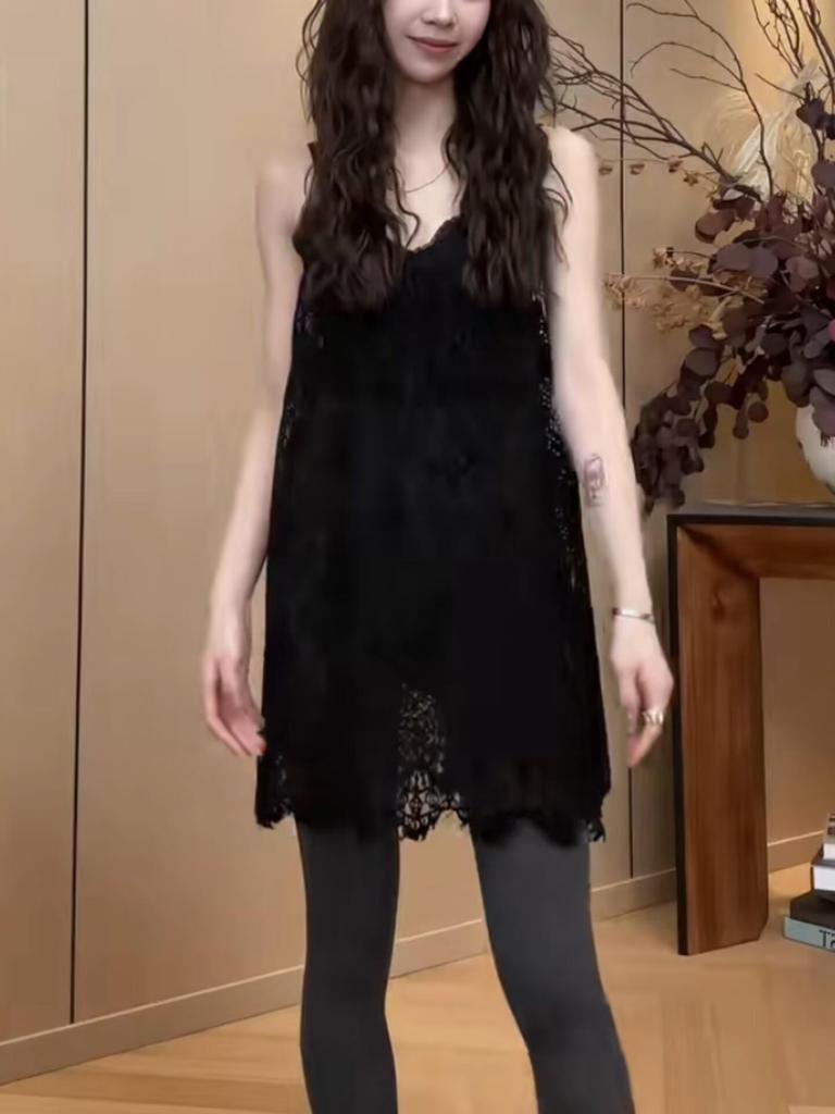 2026 Chic Temperament Lace Camisole Dress - Elegant Casual Versatile Women's Style