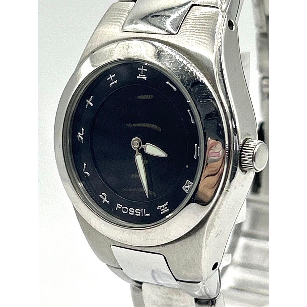 Used FOSSIL Fossil watch BIG TIC Kanji BG-1056 watch y2k