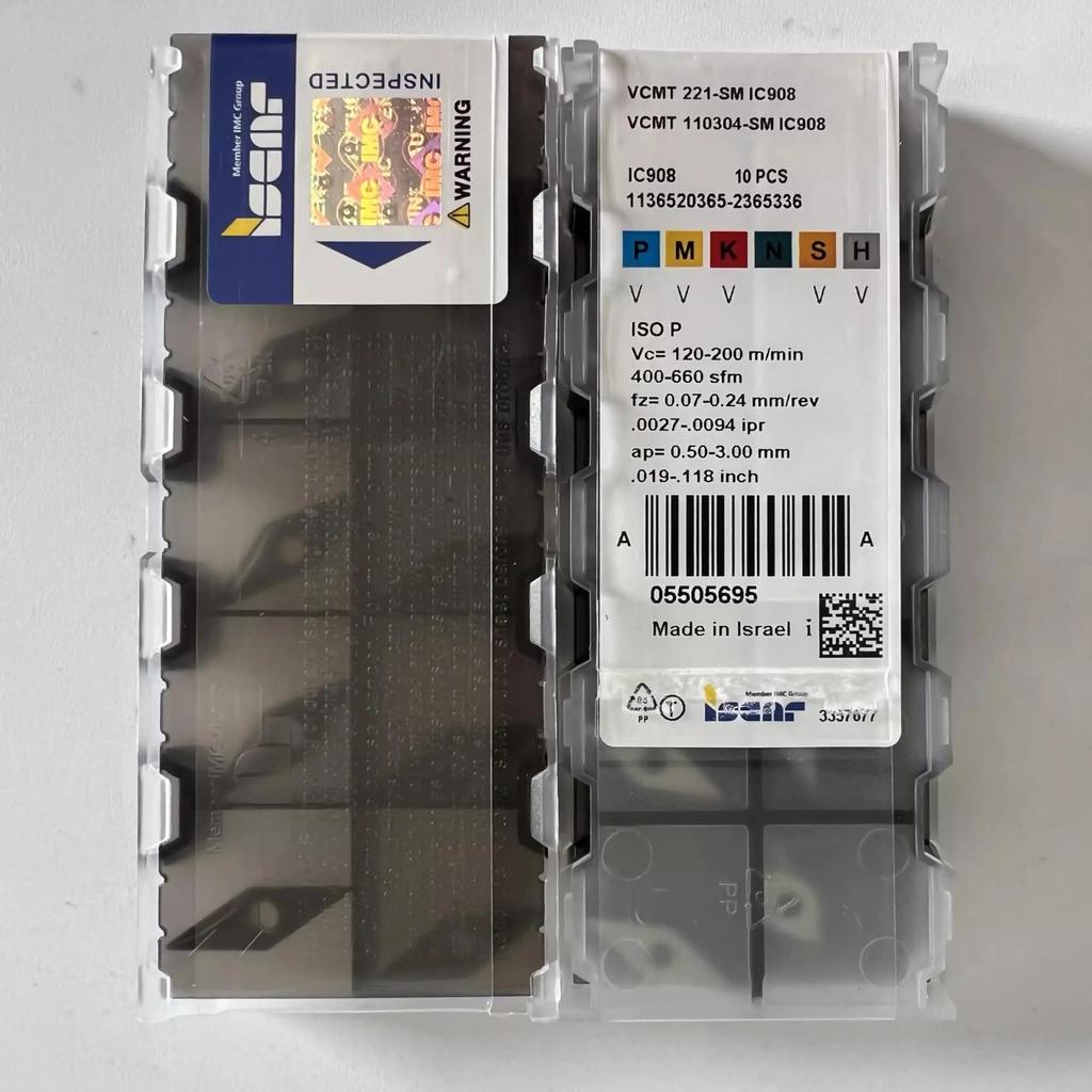 ISCAR / VCMT110304-SM IC908 /Industrial indexable Carbide Inserts 10 PCS