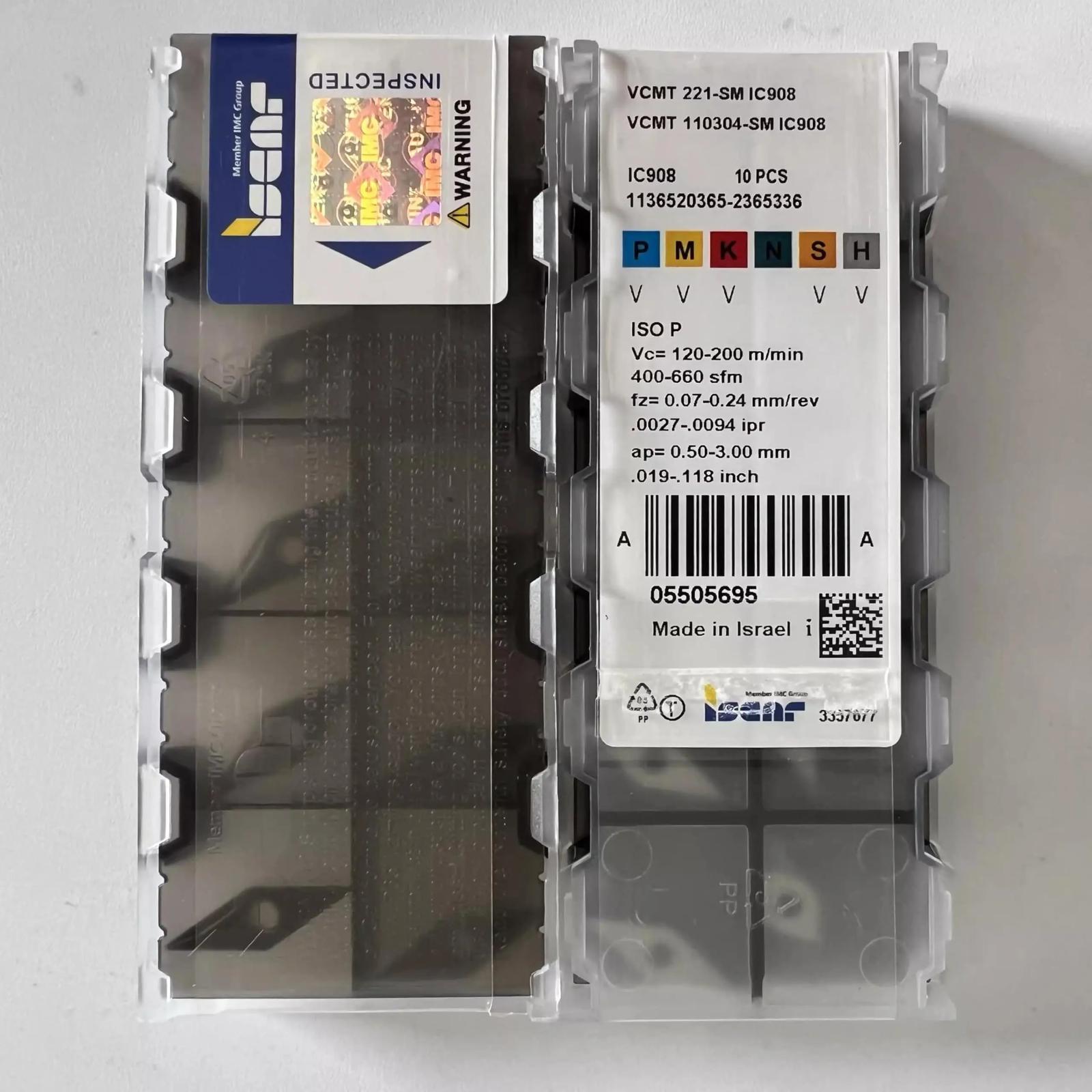 

ISCAR / VCMT110304-SM IC908 /Industrial indexable Carbide Inserts 10 PCS