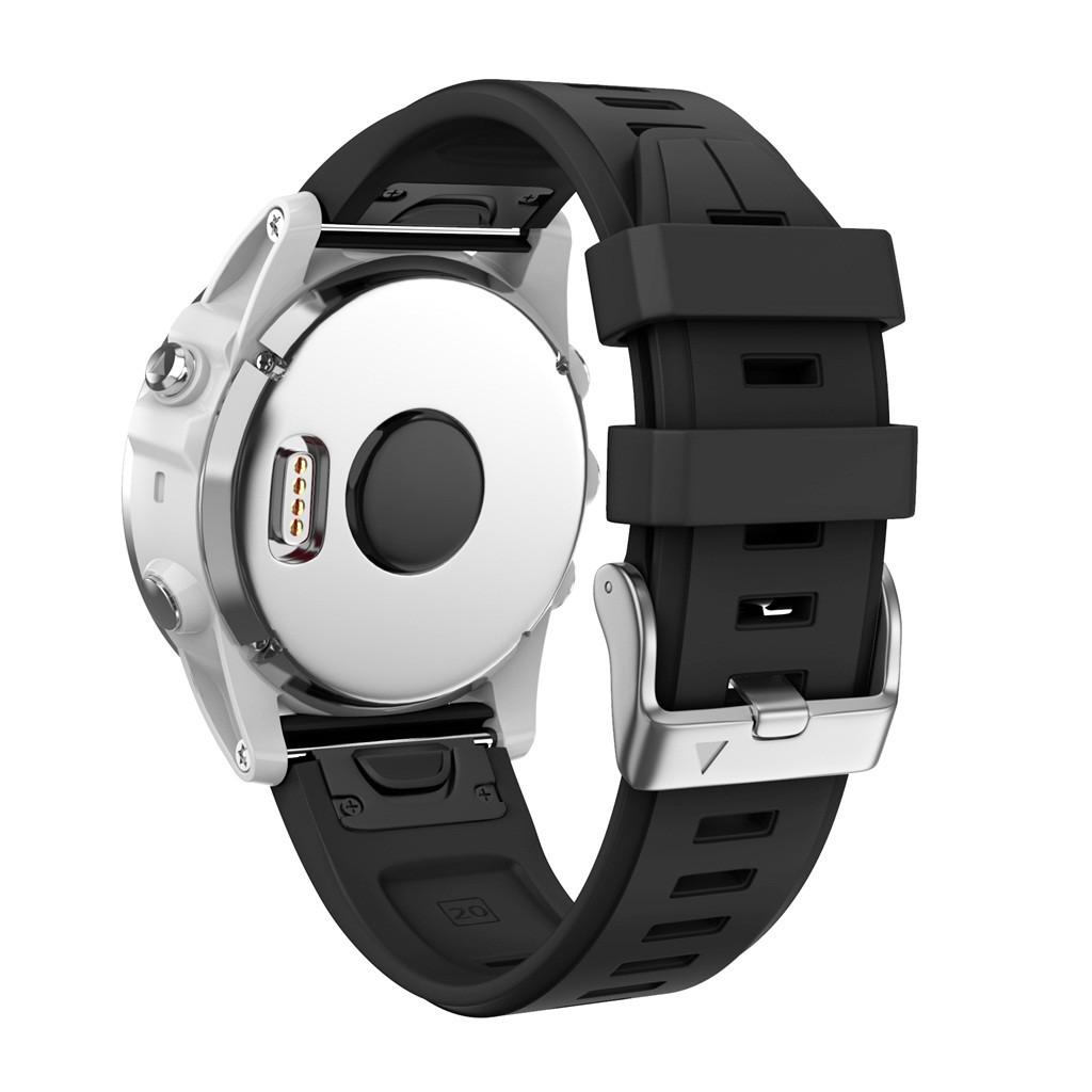 

Спортивный силиконовый сменный ремешок для часов для Fenix5S / Fenix5S plus чёрный