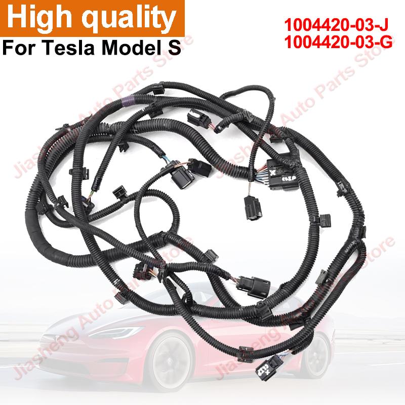 Front Bumper Harness For Tesla Model S Front Bumper Wire Wiring Plug Harness Assembly 1004420-03-J 1004420-03-G Car Accessories