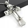 Necklace Pendant Steel Handchands Cross Silver 391