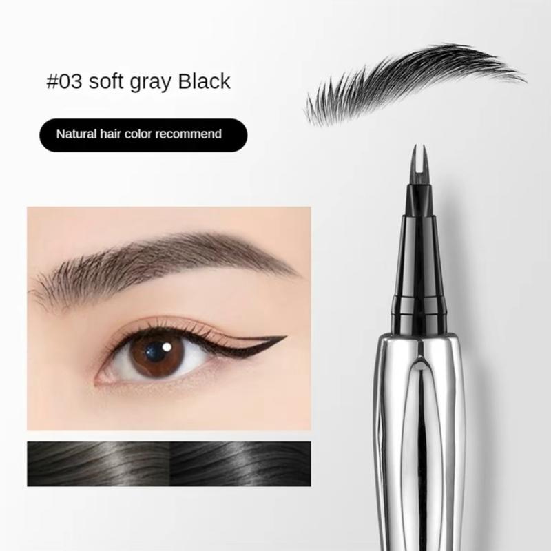 Двусторонний стойкий водостойкий и не размазывающийся жидкий #03 Soft Gray Black