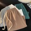 Summer Sports Shorts Women's High Waist Drawstring Loose Casual Straight Wide Leg Five-point Pants