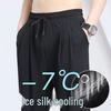 Affordable Men's Wide-Leg Ice Silk Mesh Quick-Dry Plus Size Casual Pants for Summer