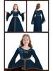Kinder Retro Halloween Mittelalterliches Palastball Kostüm mit Trompetenärmeln