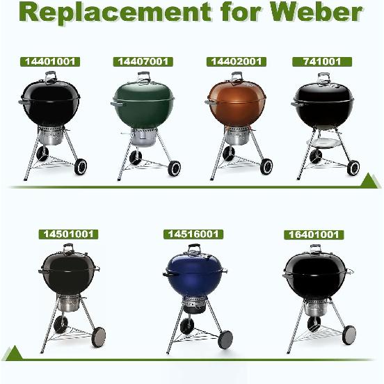 SHINESTAR Upgraded Rotisserie Kit for All Weber 22-Inch Kettle Charcoal and Other Similar Size Grills, Sturdy & Well Balanced, Part# 2290