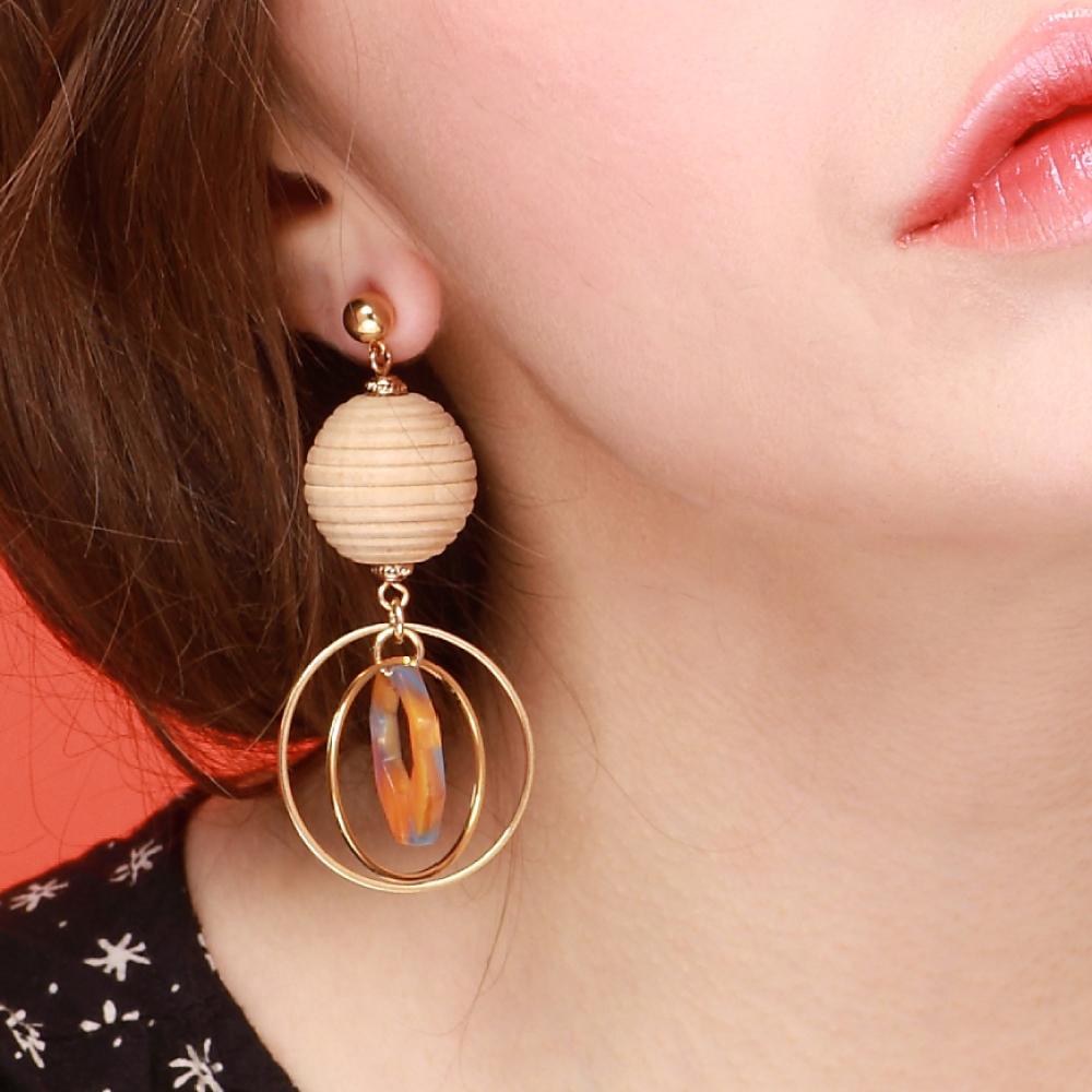 My Omelet Honeybee Cross Earrings