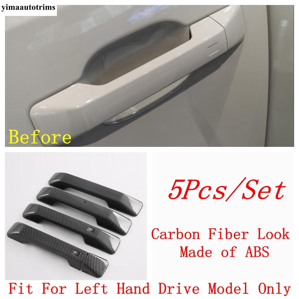 Door Handle Bowl / Rearview Mirror Cap / Fuel Oil Tank Cover Trim Carbon Fiber Accessories For Hyundai Santa Fe MX5 2024 2025