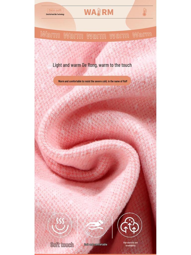 2025 Kids' Seamless Thermal Fleece Underwear Set: Warm Tops & Bottoms for Boys and Girls