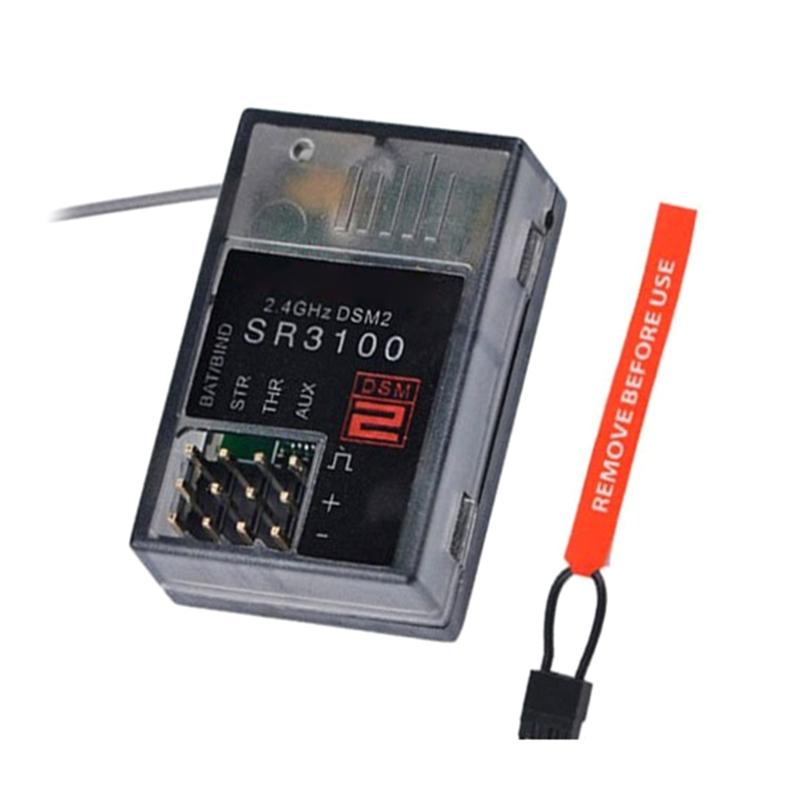 SR3100 Receiver 2.4GHz 3-Channel Receiver for 1/18 Scale Remote Controlled Car and Boat Stable Signal Accurate Control