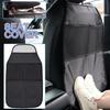Back Seat Cover For Kids, 2 Pocket Storage Organizer,Waterproof Kick Mats Backseat Protector, Car Seat Back Protector