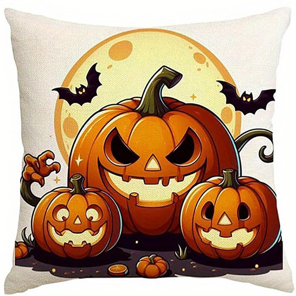

Black Cat on Pumpkin Pillow CoverSuitable for sofa car bedroom decorative cushion cover pillow cover 16x16Inch