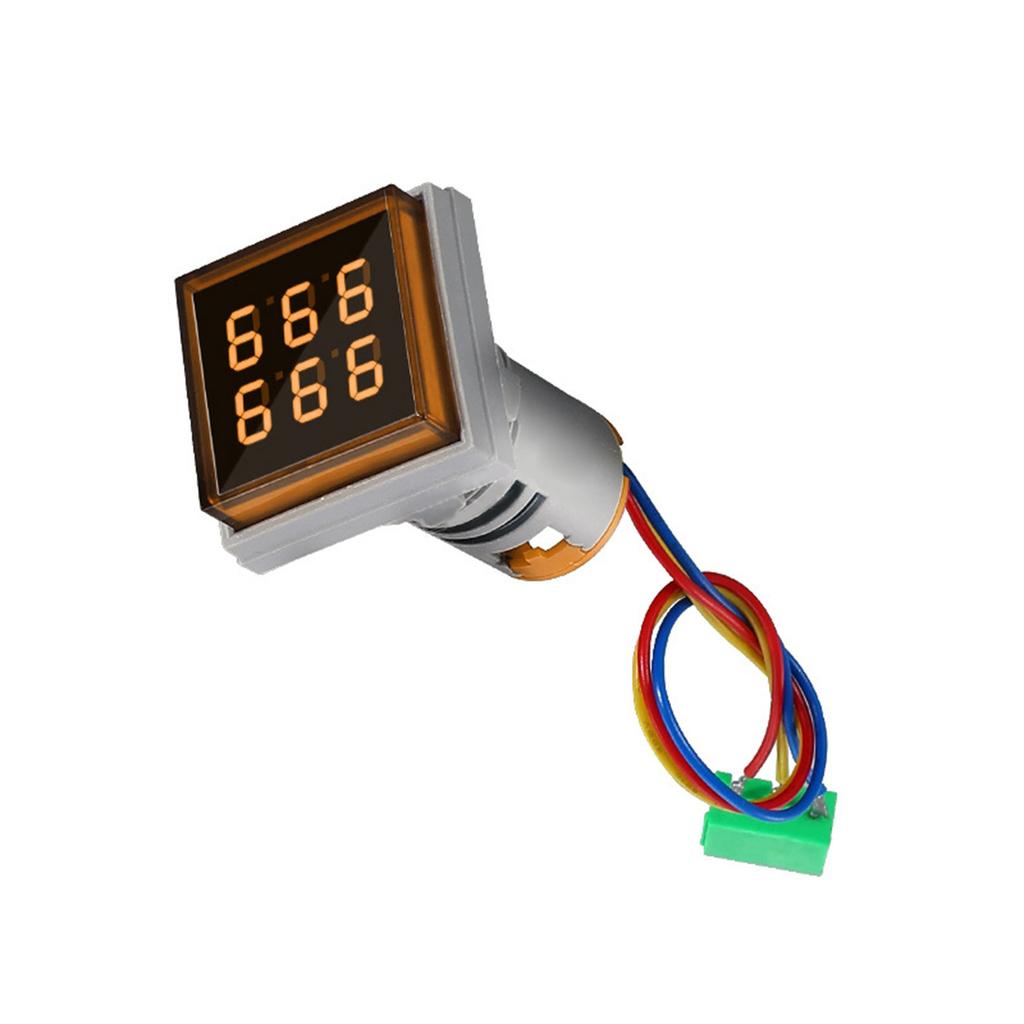 Digitaler Zähler mit 22mm Lochmontage, quadratischer Zähler, 6-stellig 0-999999, AC220V, Zähler mit Belüftungsloch