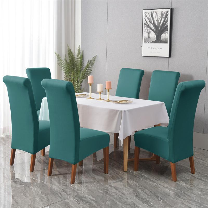 Nordic Abnehmbare Anti-Schmutz Sitz Stuhl Abdeckung Spandex Küche Abdeckung Für Bankett Hochzeit Abendessen Restaurant Moderne Wohnkultur