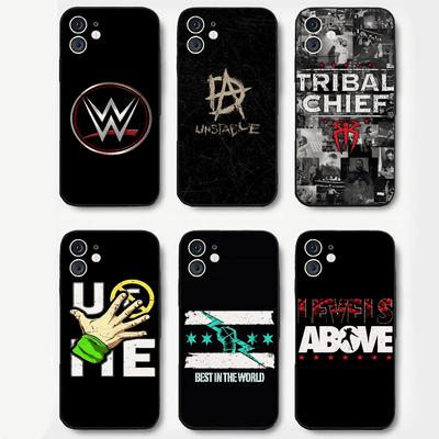 W-WWE Fighting Phone Case Silikon weich für iPhone 16 15 14 13 12 11 Plus Pro Max Plus