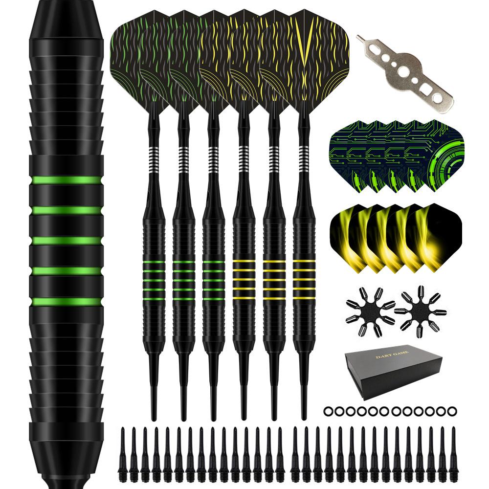 Soft Tip Darts Set  Aluminum Shaft Professional Darts Plastic Tip Sets 2BA Replacement Tips