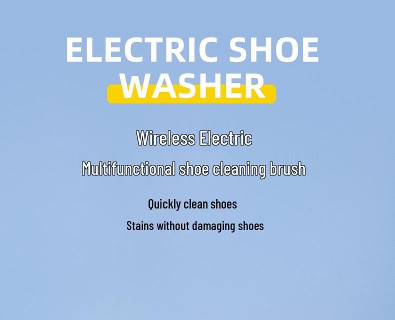 Multifunctional Electric Shoe Cleaning Brush with Soft Bristles for Safe, Automated Shoe Care