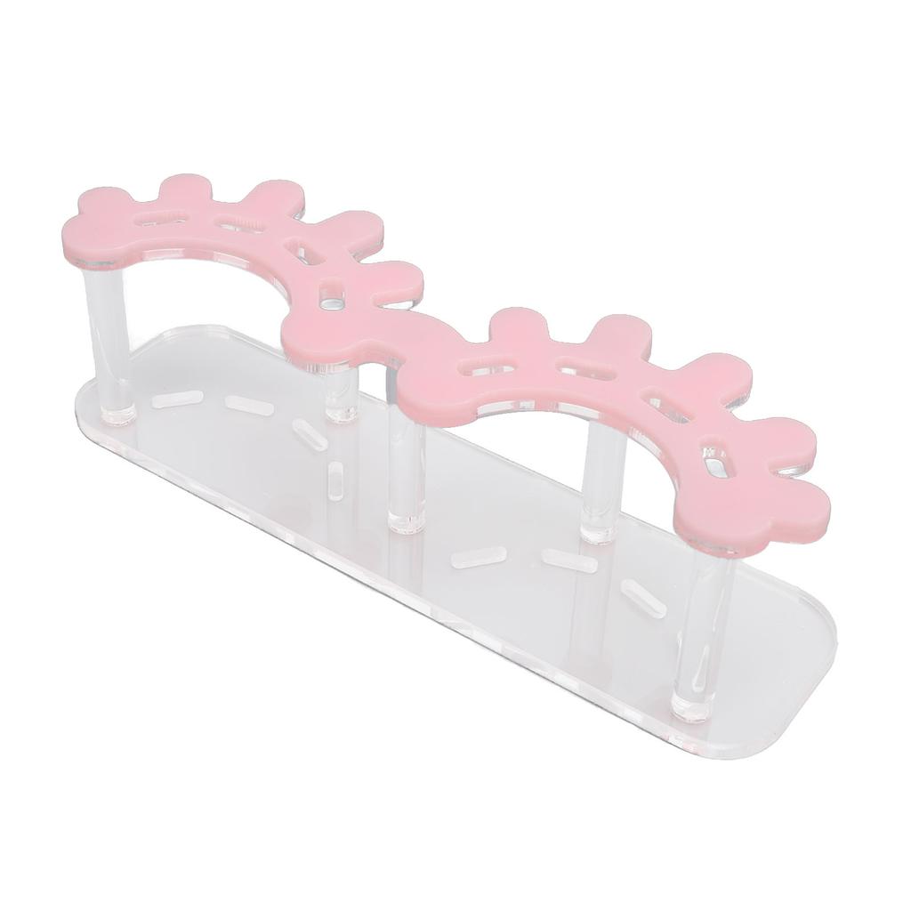 Eyelash Tweezer Holder 8 Hole Pink Thickened Plastic Lash Extension Tweezers Stand for Beauty Salon