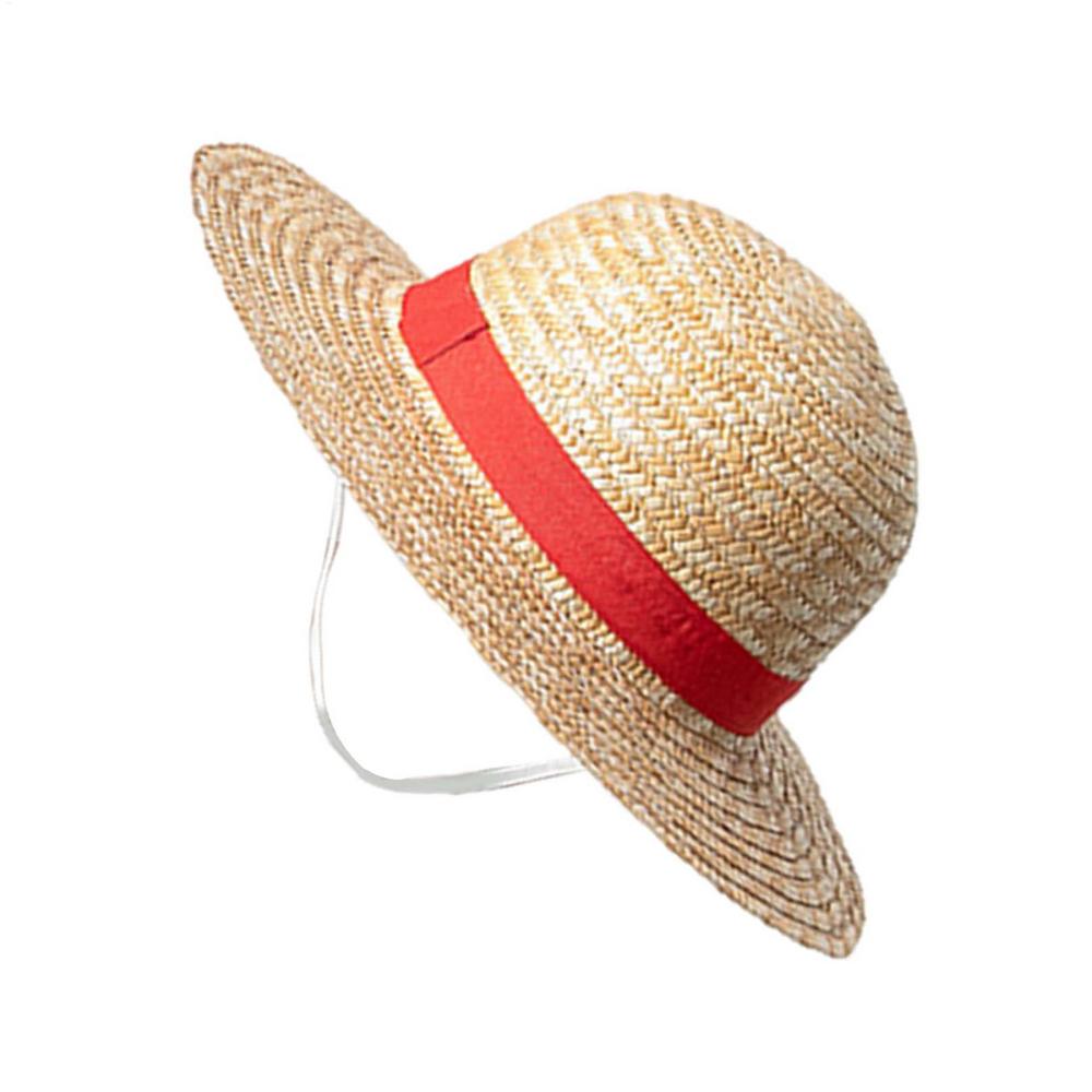 Straw Hat Anime Cosplay Prop Luffy Cap Role Play Summer Strawhats Stage Performance Accessories Adult Unisex Sunshade Hat